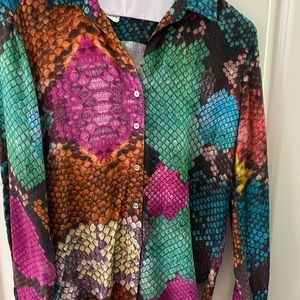 Women's multi color snake skin design